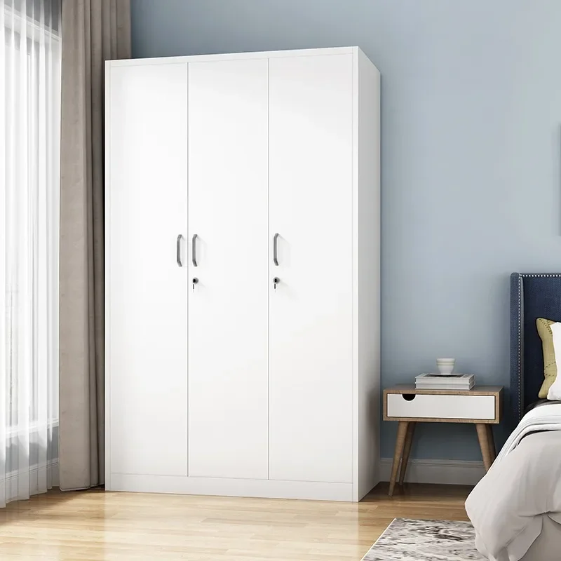 Wardrobe Home Bedroom Modern Simple Rental Room  Storage Cabinet Steel Simple  Storage