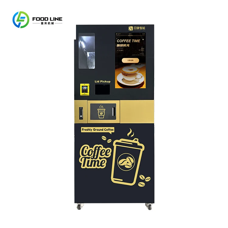 

Commercial Office Coffee Vending Machine Hot New Model Coin Operated Business Equipment with Espresso Cappuccino Selection