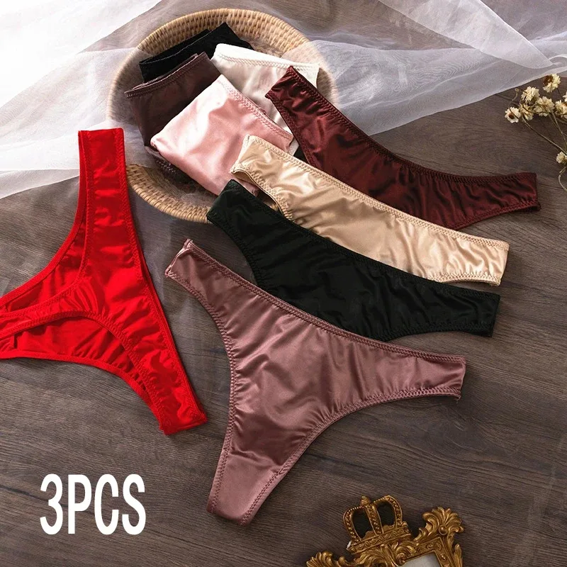 

3PCS Ice Silk Seamless Womens Underwear Breathable Comfortable Yoga Panties Soft Skin Friendly Briefs No Show