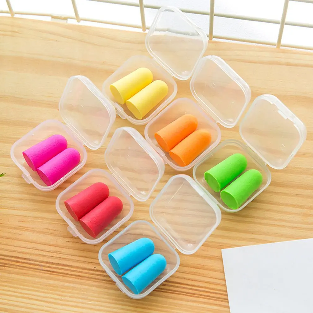 Comfort Noise Reduction And Sound Insulation Earplugs Soft Ear Plugs Protective For Sleep Household Goods Practical Random Color