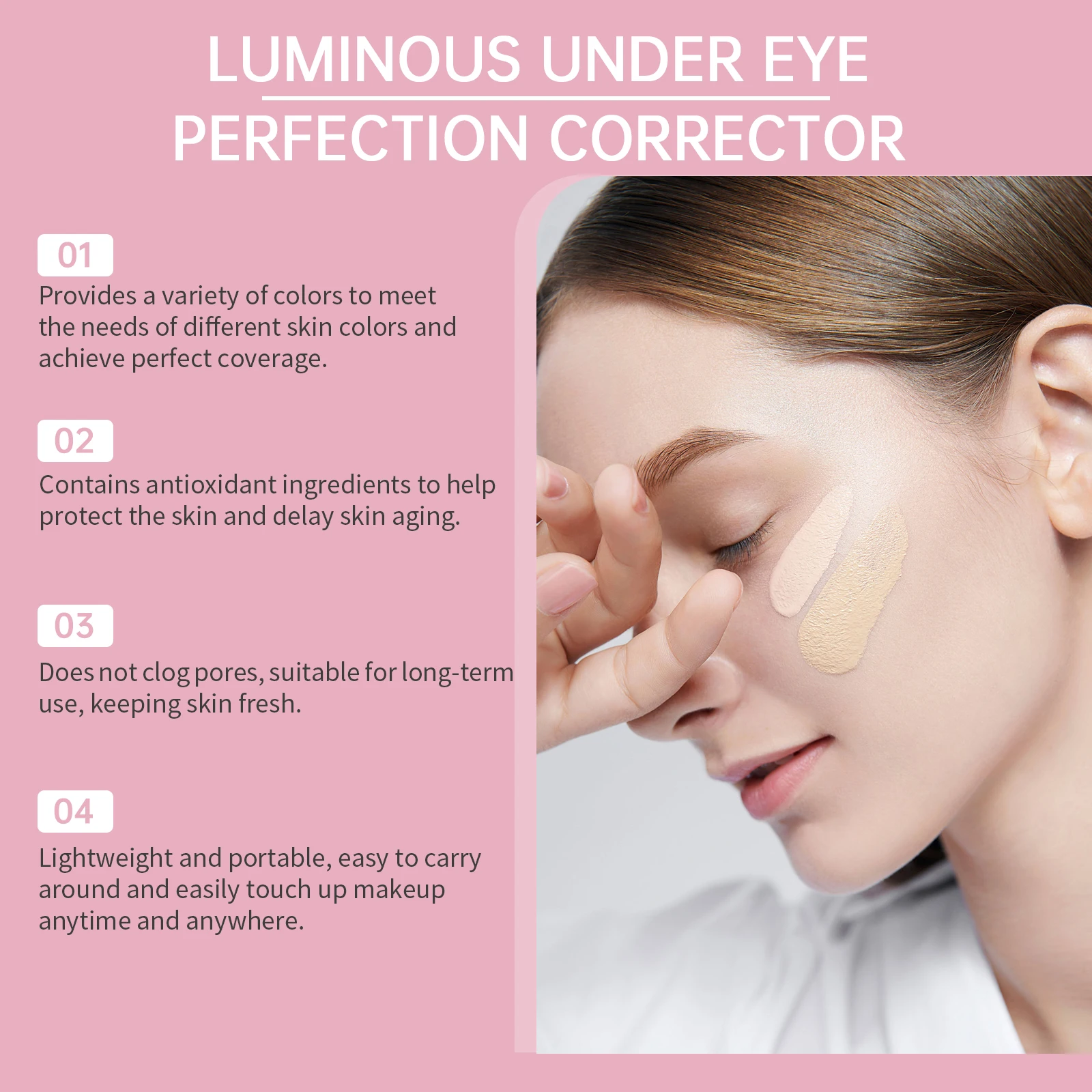 Concealer Waterproof Concealer met volledige dekking voor littekens Natuurlijke afwerking Foundation Langdurige concealer Bedekkende crème Cosmetica