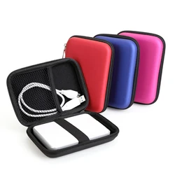 1PC Portable Hard Shell Digital Gadgets Storage Bag Artificial Leather Earphone Charger Case Data Cable U Disk Organizer