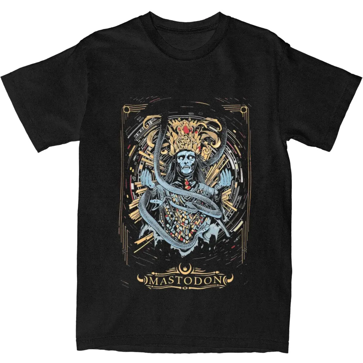 Mastodoned Rock Band Tee Shirt for Men Women Graphic Printed T Shirts 100% Cotton Clothes