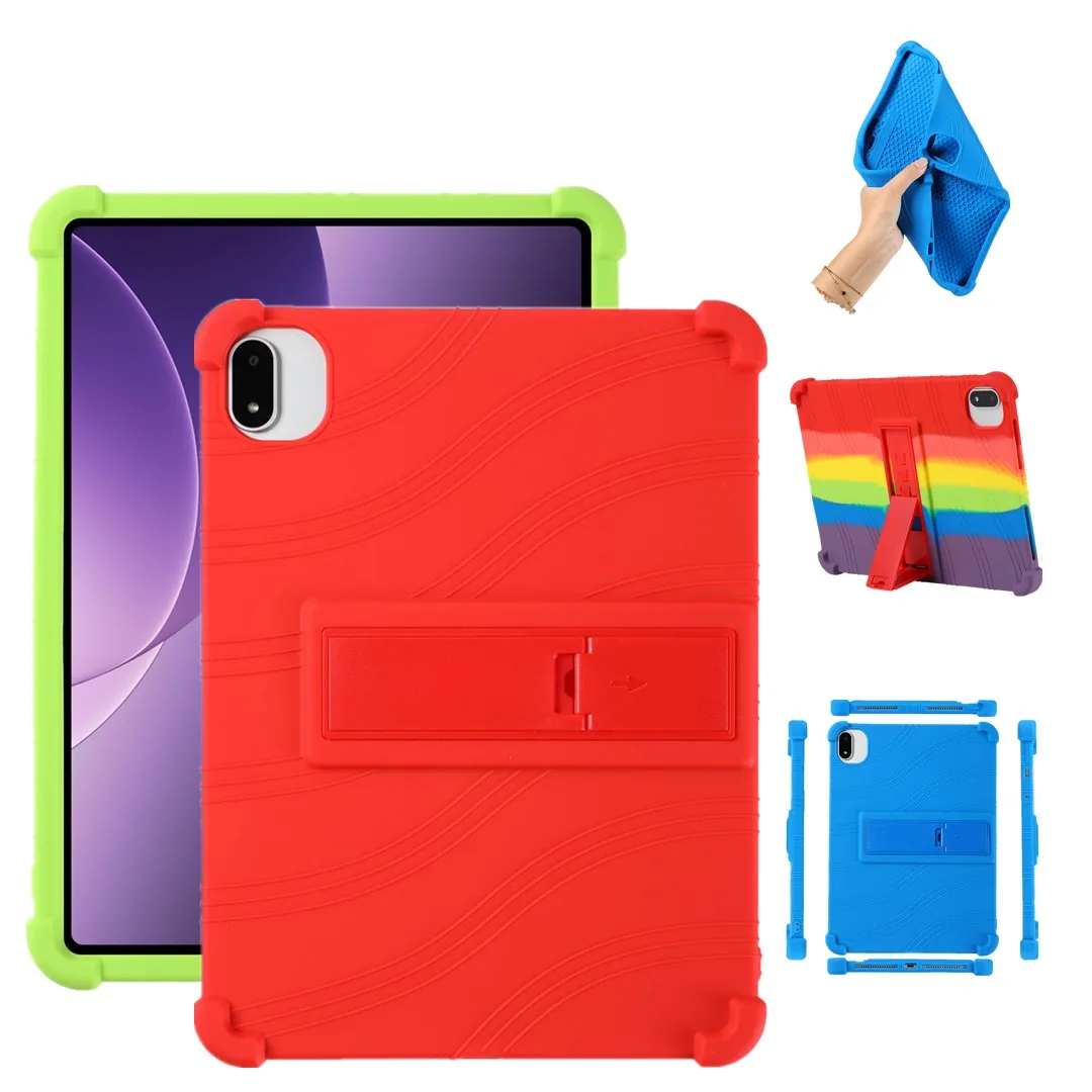 

For OPPO Pad 5 12.1-inch Tablet Case 2025 New Shockproof Silicone Stand Cover Washable Multi Color Full Protection Tablet Case