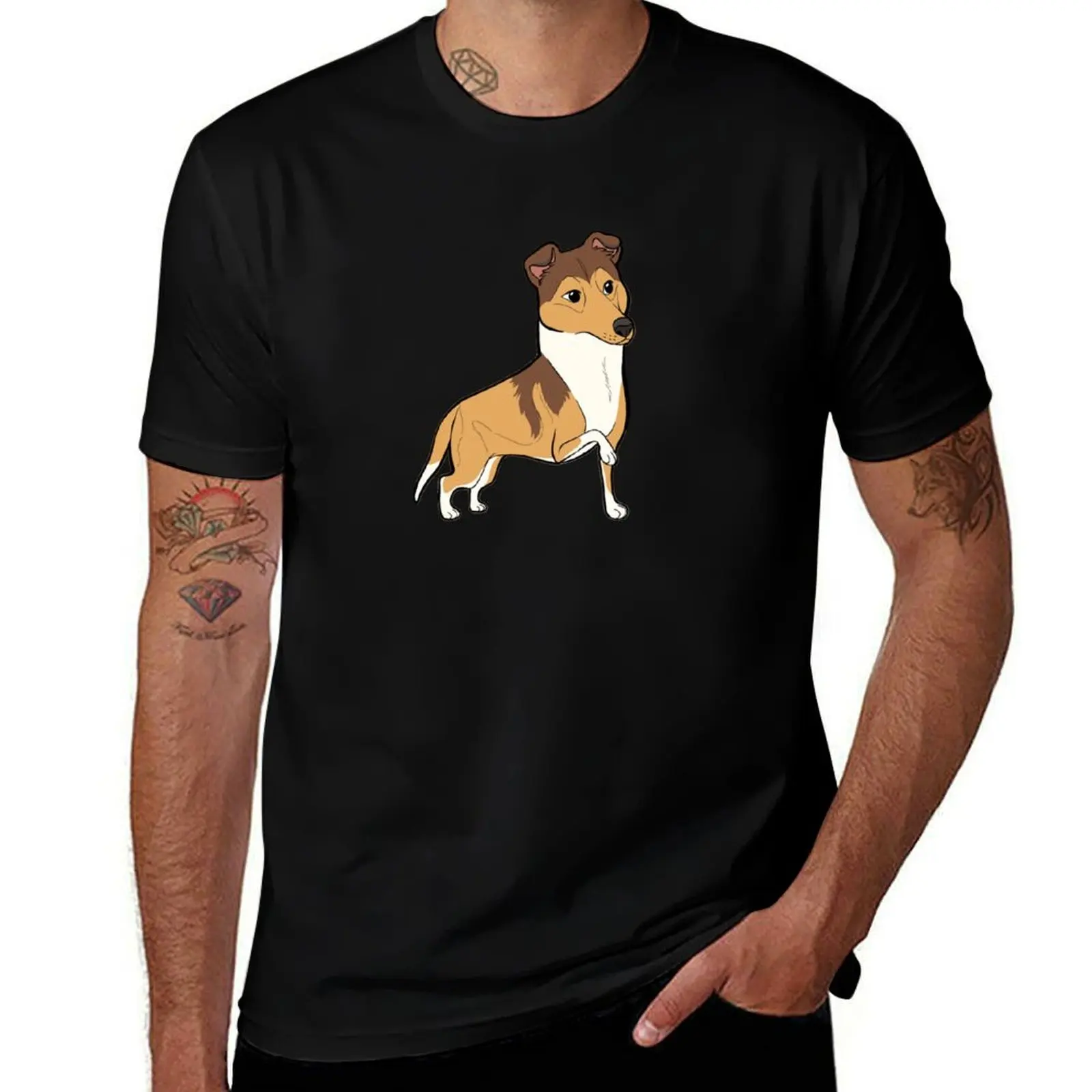 

funny shirt t designer chibi SMOOTH t dark funny COLLIE T-Shirt shirts for humor graphic t man T-Shirt shirts man - (sable)