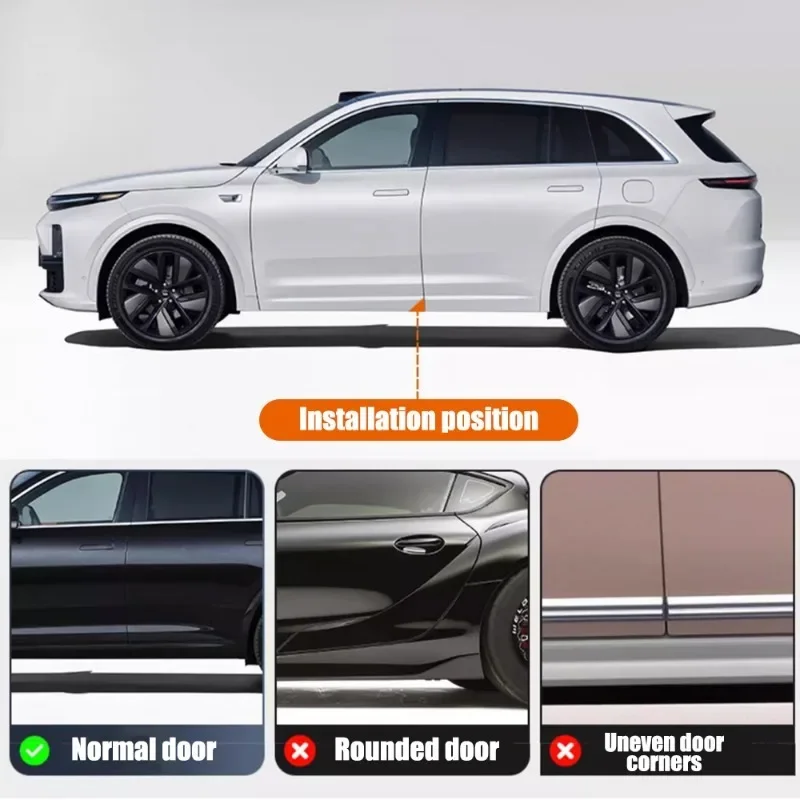 Car Door Corner Anti-Collision Protector Cover Carbon Fiber Door Corner Silicone Anti-Scratch Anti-bump Protection Stickers