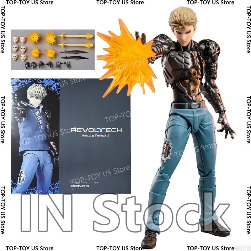 Новые аниме-фигурки Ko Genos, Kaiyodo Revoltech Yamaguchi One Punch Man, подвижная модель-статуэтка, игрушки, подарки