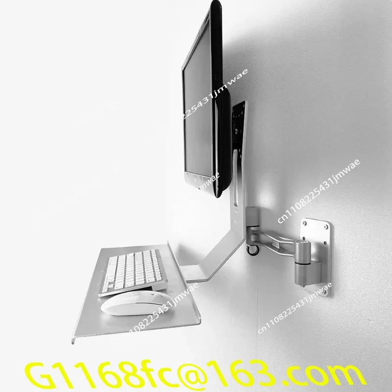 High Quality New Wall Mounted Full Sit Workstation Arm and Mount Keyboard Bracket Tray Monitor Stand
