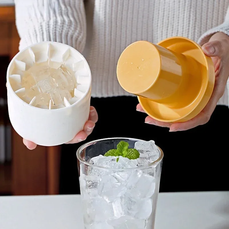 Molde para Cubitos de Hielo, Bandeja para Cubitos de Hielo de Grado Alimenticio, Congelación Rápida, Molde de Silicona para Hacer Hielo, Diseño Creativo, Cubitera para Whisky y Cerveza