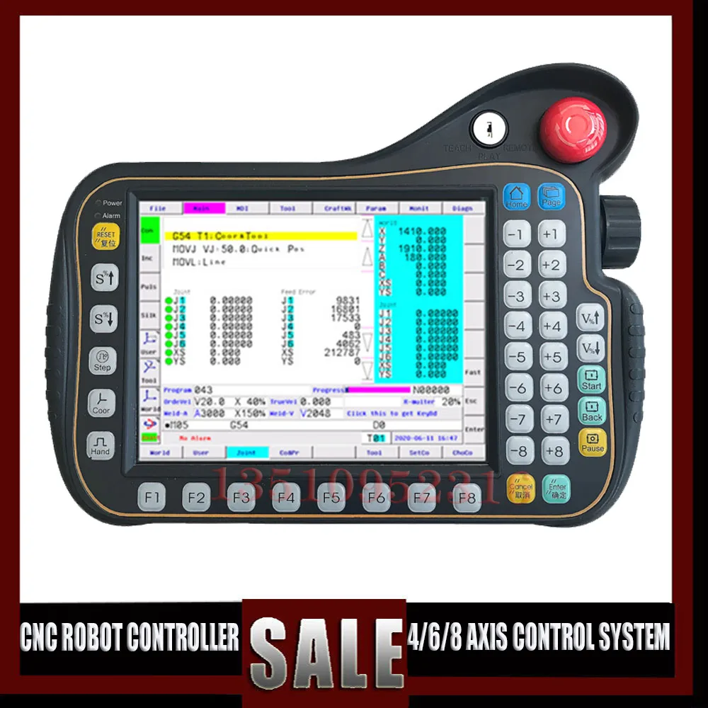 CNC Thao Túng Hệ Thống Thế Hệ Mới 4/6/8 Trục Robot Điều Khiển Hệ Thống Cho Robot Máy Công Cụ PLC Giảng Dạy Bộ Điều Khiển