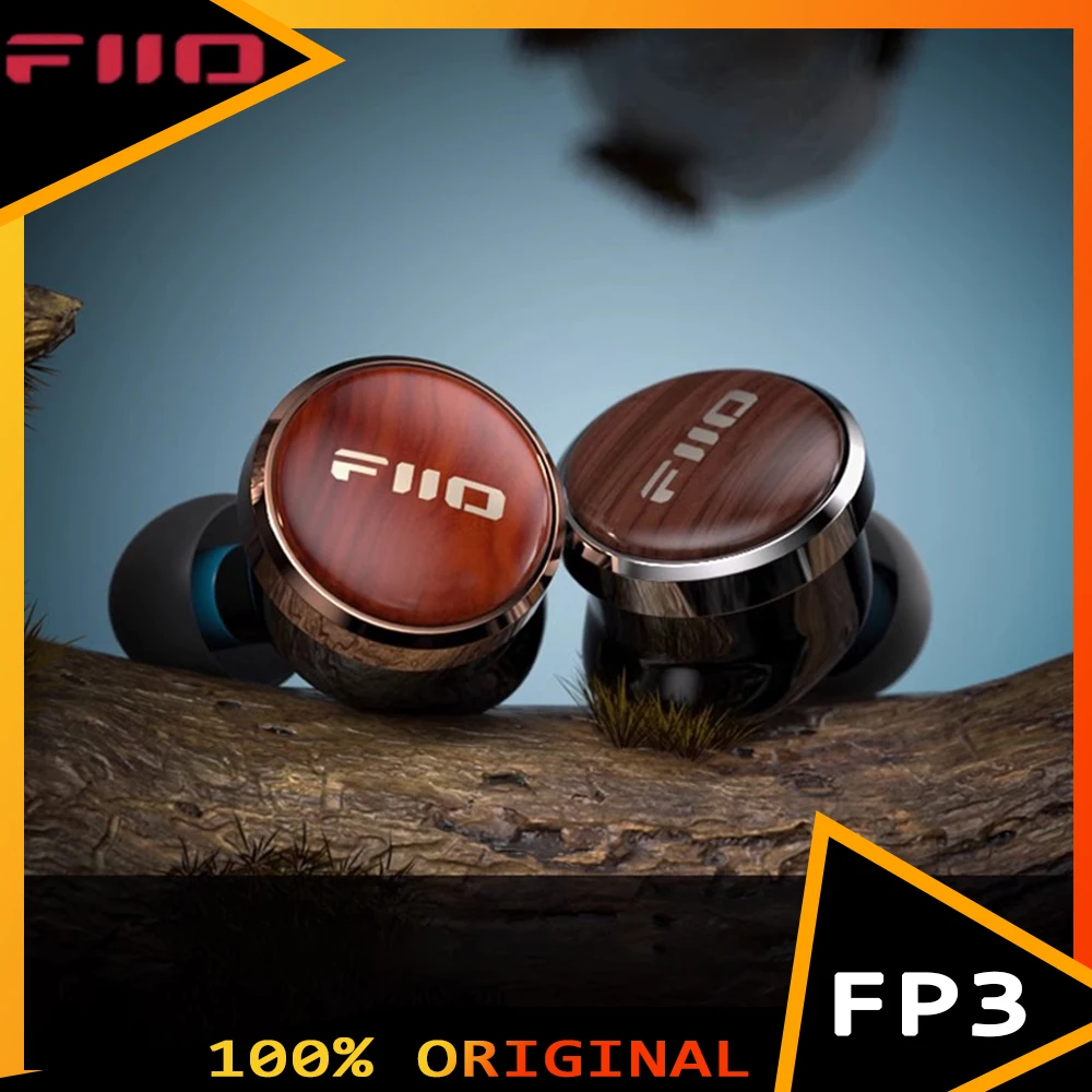 

Наушники Fiio Fp3, Hi-Fi проводные наушники из орехового дерева, легкая гарнитура, деревянные наушники с цветком груши, индивидуальные офисные игровые наушники
