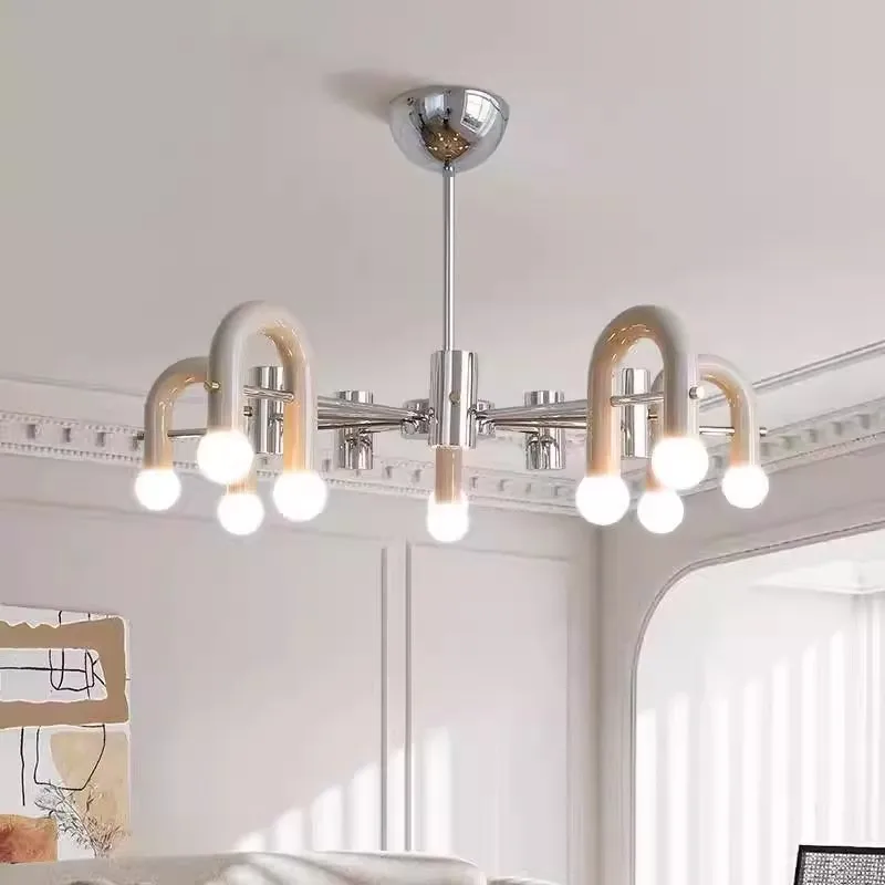 Designer Cream Style Restaurant Chandelier Nordic Dining Table Hanging Lamp For Living Room Bar