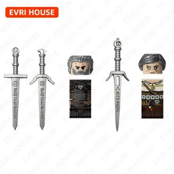 Video Games Mini Action Figures Bricks Geralt Ciri Movies Assembly Building Blocks Toys for Children FT03 FT04