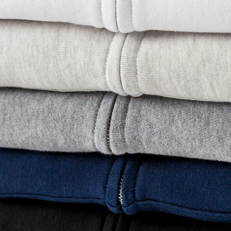 Sudadera con capucha de buena calidad para mujer, Chaqueta de algodón azul marino, ropa de calle informal, sudadera holgada de Color sólido,