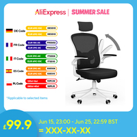 Ergonomic Office Chair, Liftable High Back Gaming Chair with Lumbar Support, Swivel Desk Gaming Chair Seat Depth Adjustable