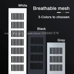 Ventilation Grills Aluminum Alloy Breathable Mesh Cabinet Air Vent Cover Exhaust Width 50/60/80/100/150/200mm Length 100-1000mm