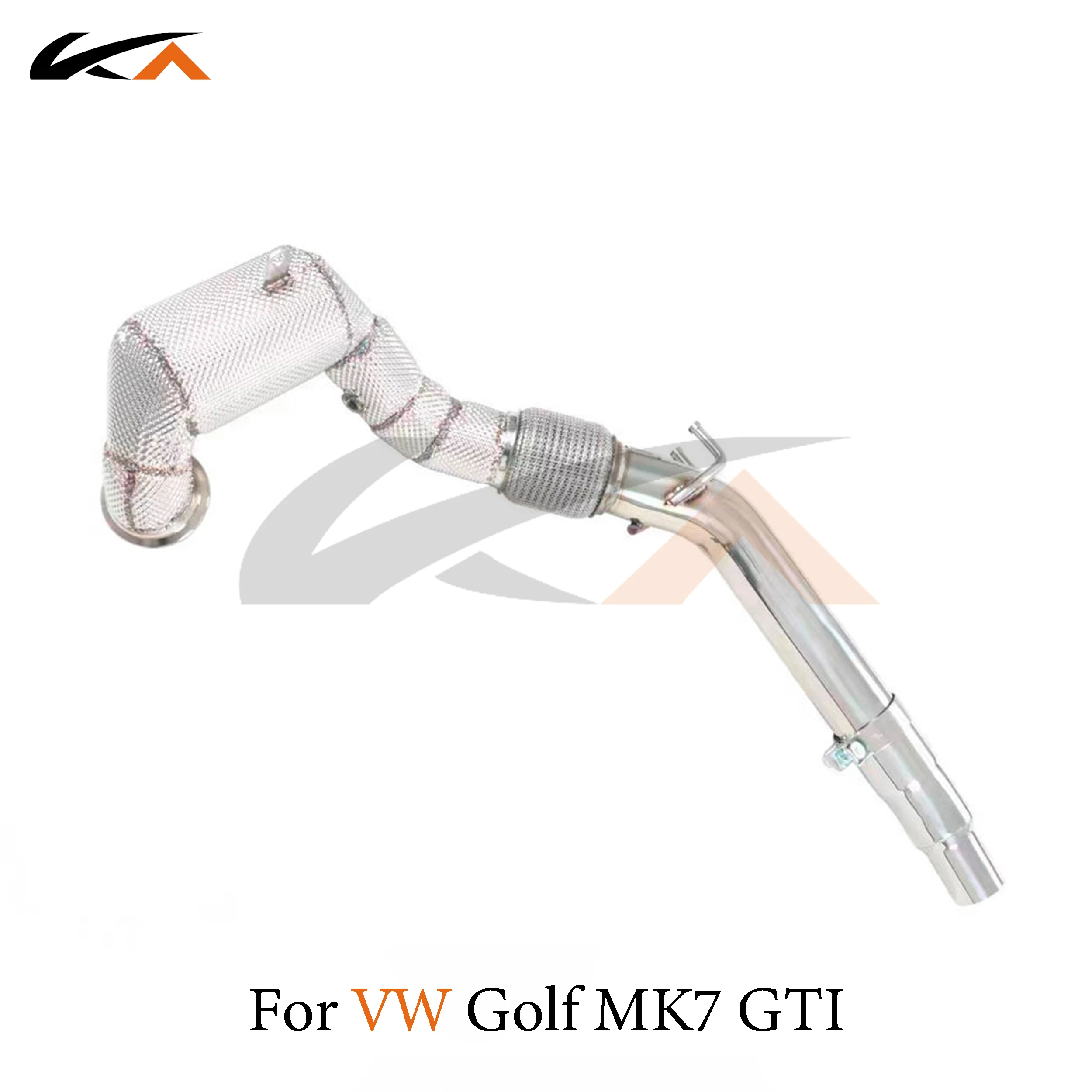 

KA Tuning exhaust system header stainless downpipe for VW Golf MK7 GTI axle pipe performance catalysis heat shield