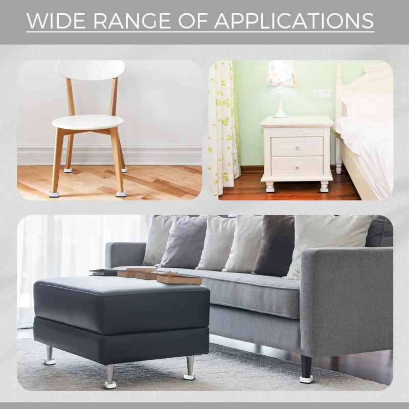 16 Furniture Risers Adjustable Bed Risers Desk Leg Risers 1.38 Stackable Heavy Duty Bed Lifts Risers Square Bed Raising