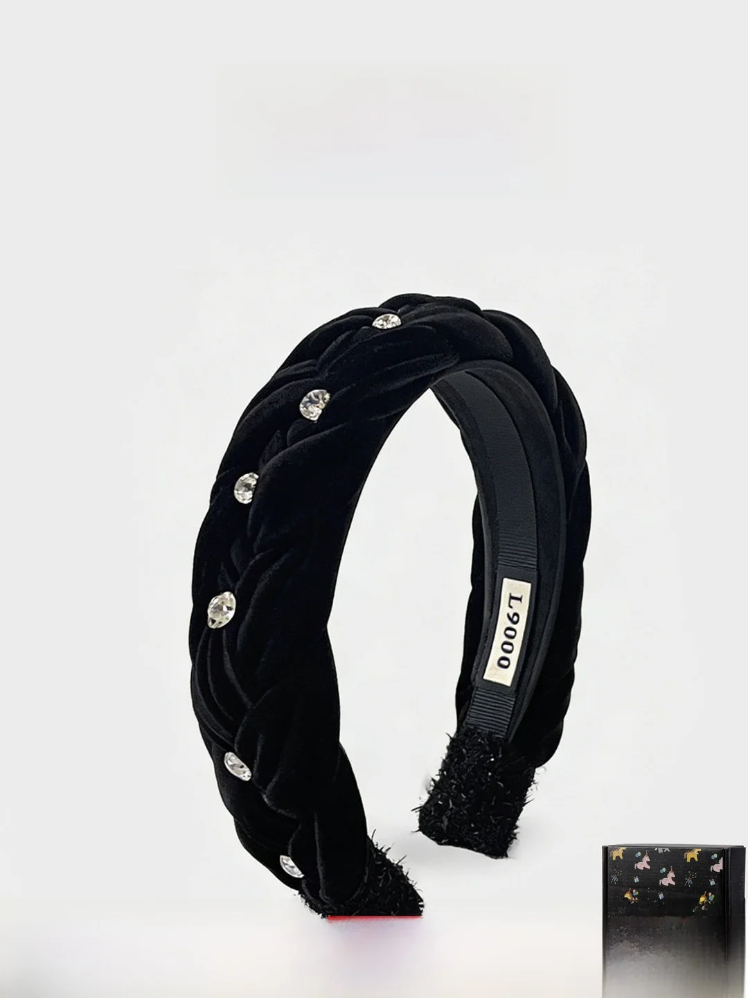 velvet-hairband-women's-high-top-wide-anti-slip-headwear-elegant-water-diamond-simulation-bridal-party-fashion-accessories