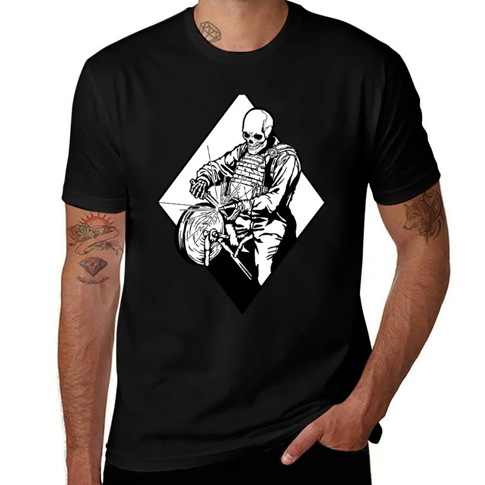 Sharpening The Tools T-Shirt Casual Daily Graphic Tee T-Shirt