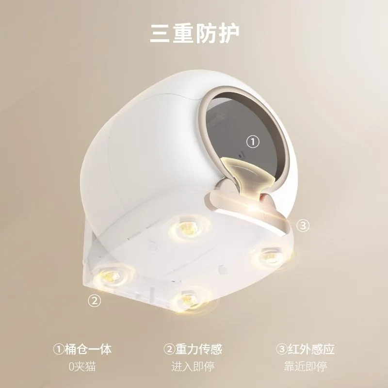 Cat Litter Box Automatic Self-Cleaning with 65L Space for Multiple Cat App Control