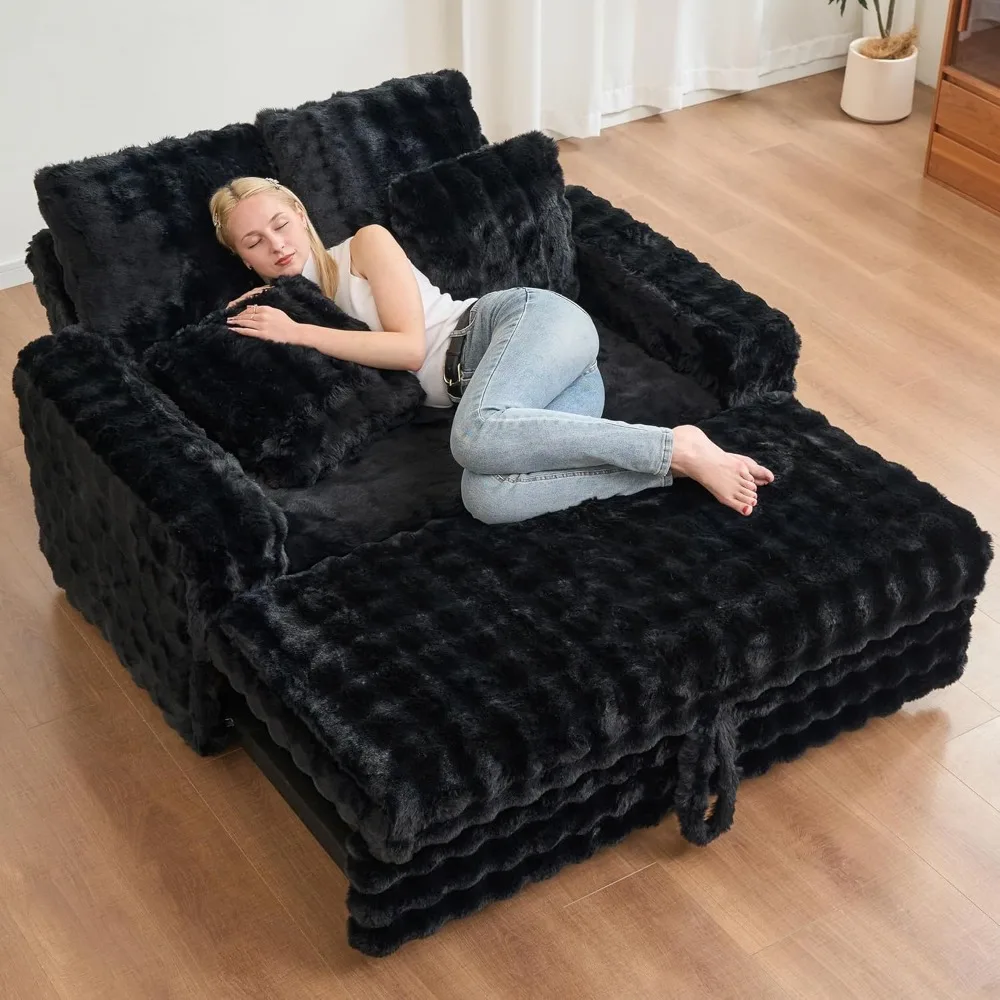 Мягкий шезлонг, домашний диван-кровать, диван с подушками, спальное место, плюшевый вельветовый выдвижной диван, Long-Term Comfo
