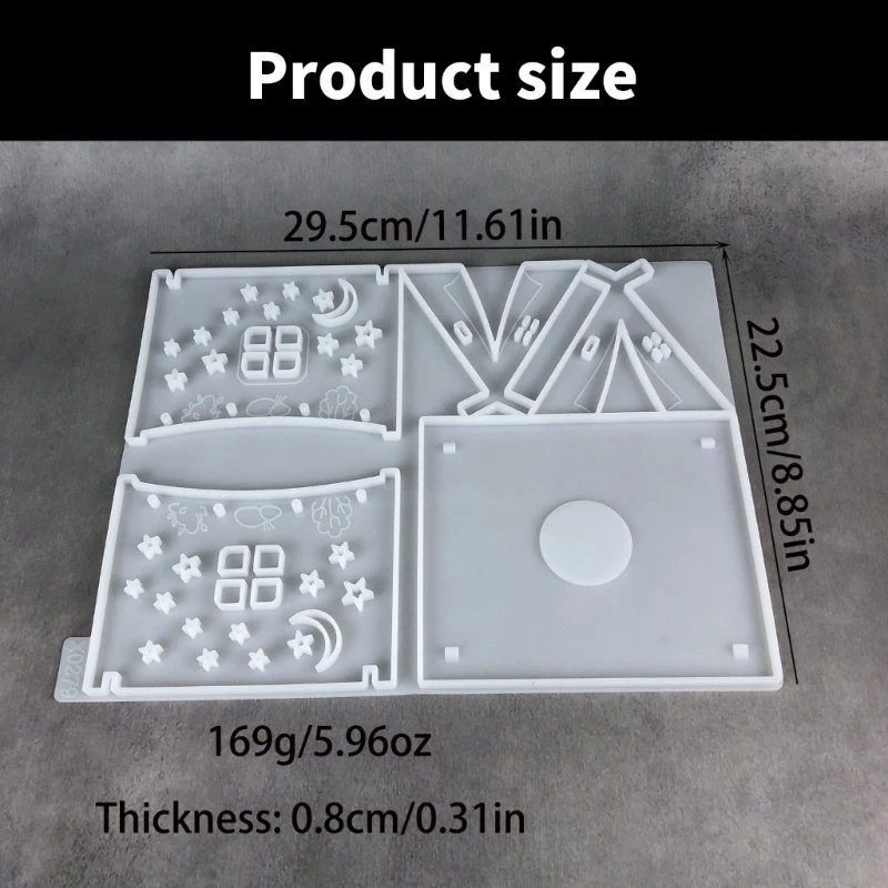 Moules tente en silicone souple robuste pour fabrication bougies les projets fournitures artistiques