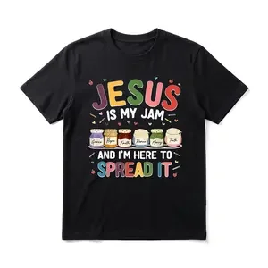 Faith and Joy Men's Graphic TShirt, 100% Cotton Short Sleeve Soft Top, Funny Colorful Typography Graphic Print Design, for Daily Wear, Streetwear, Sunday Gathering, Birthday Gift, Gift for Men, Women and Friends