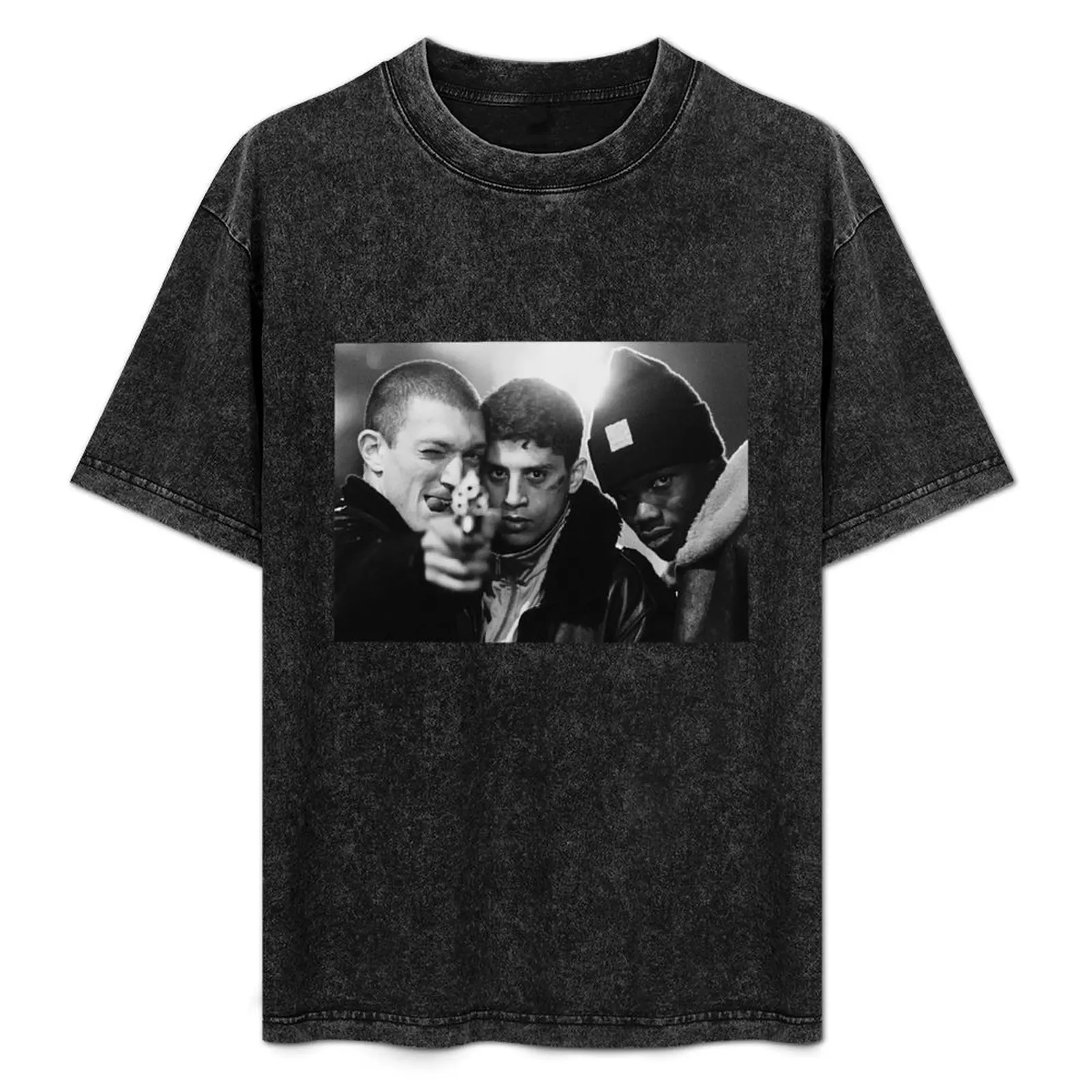 LA HAINE POSTER T-Shirt Casual All Match Short Sleeve T-Shirt