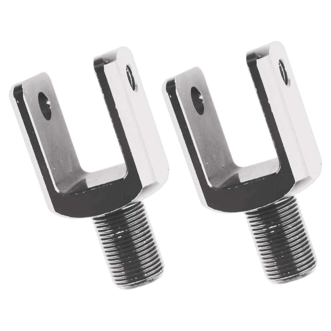 

1 Pair U-Type Motorcycle Left Right Rear Shock Absorber Adapter Damper Suspension Kit Silver New