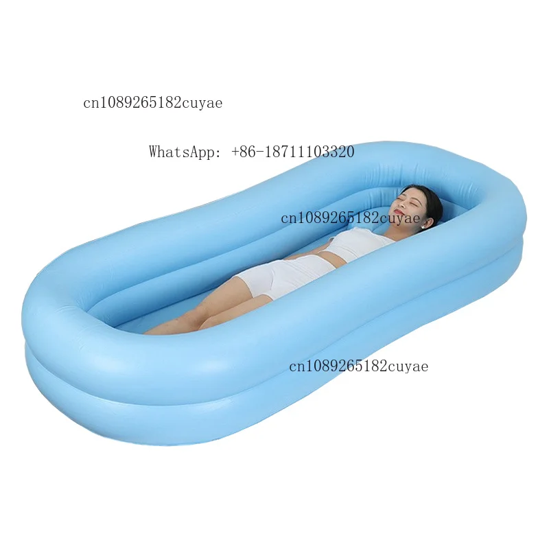 Portable Inflatable Bathtub Elderly Patients Medical Safety Mattress KLJ KLJ-E20 Blue Factory Price Hospital Bed Bath Shower