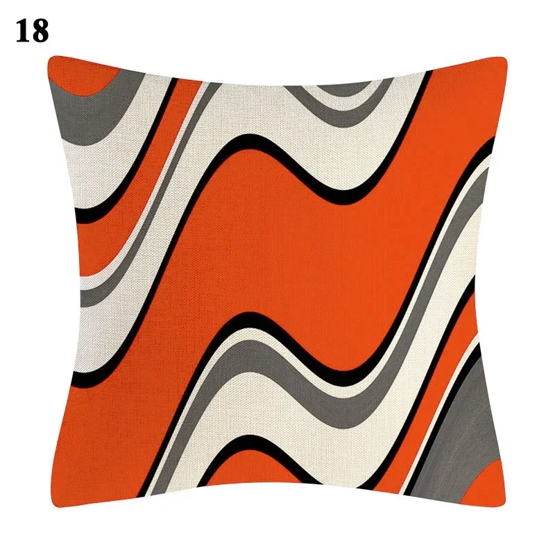 Modern Abstract gray Red Whirlpool Cushion covered geometric pattern Floor Pillowcase Sofa Cool  Home Decor 45x45cm