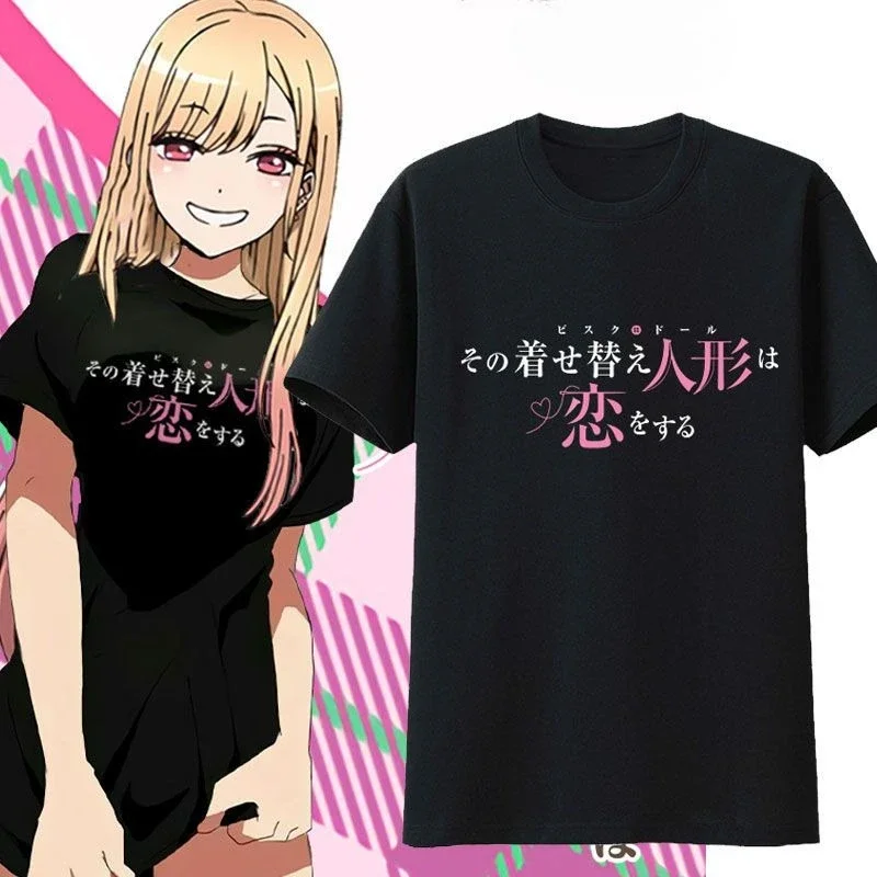 Kitagawa Marin Graphic Print Autumn Pureand Womens T-shirt Short Sleeve Anime T-Shirt Fashion Streetwear Shirt