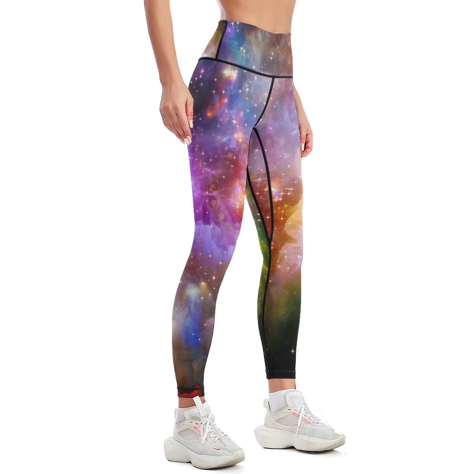 Blacklight | Colorful | Trippy Neon | Fluorescent Leggings gym wear active wear Sports pants woman Womens Leggings