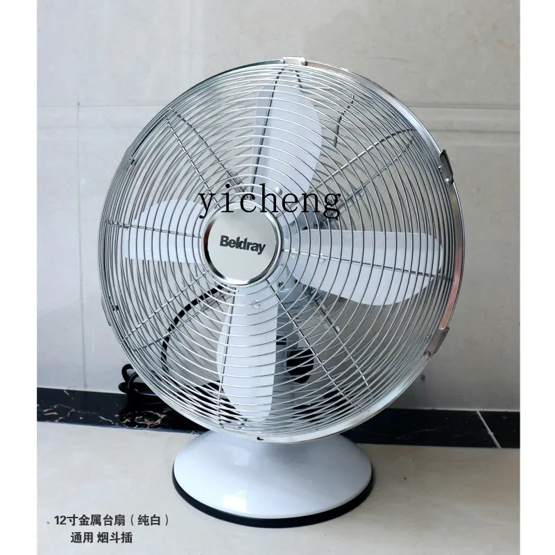 cc27 metal circulating fan household electric fan office dormitory shaking head desktop retro fan