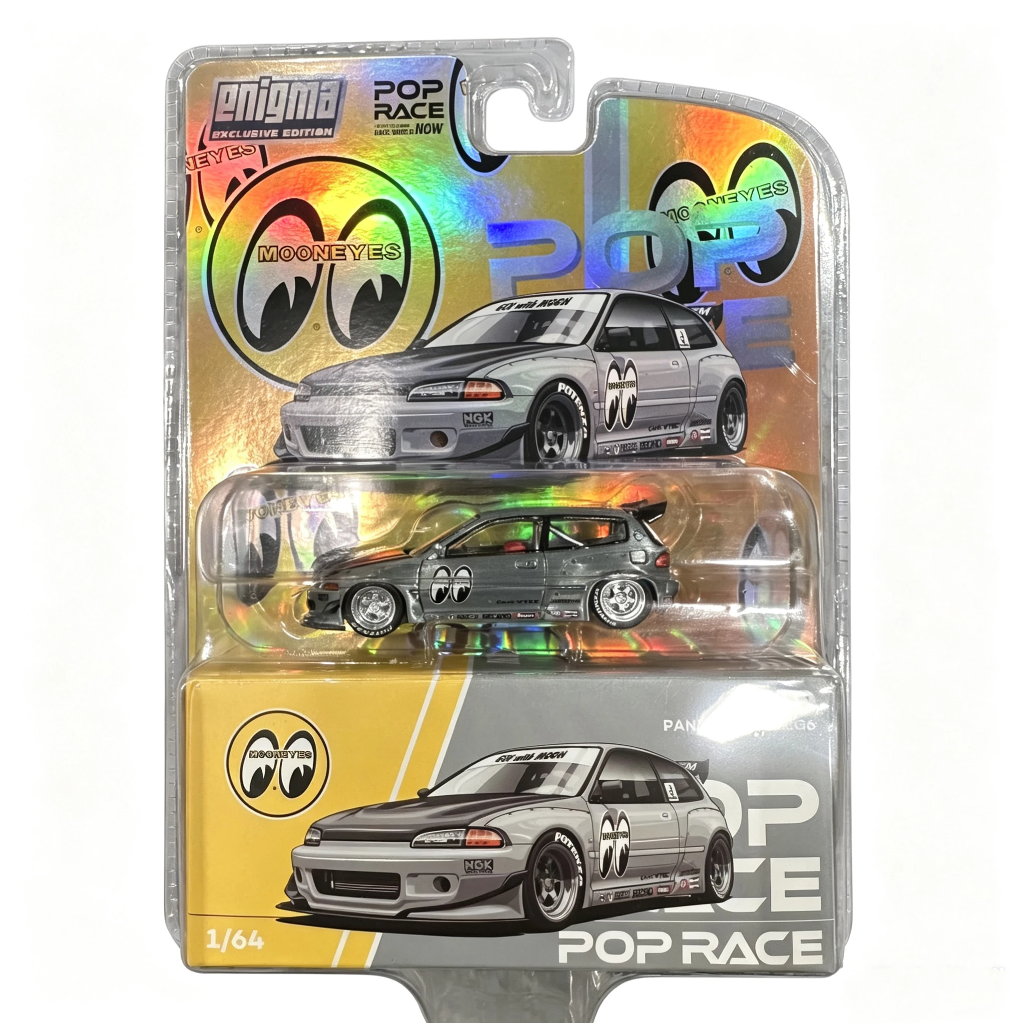

NEW **CHASE** POP RACE 1:64 Skyline GTR PANDEM CIVIC EG6 GR86 Diorama Car Model Collection