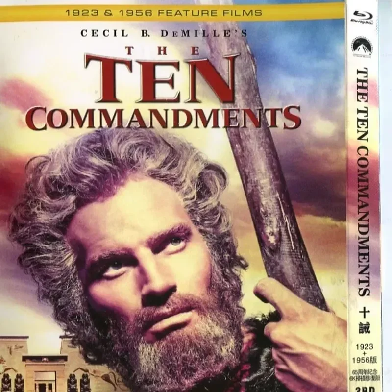 Boxed Blu-ray three discs, Ten Commandments 1923 version + 1956 version BD high definition 1080P