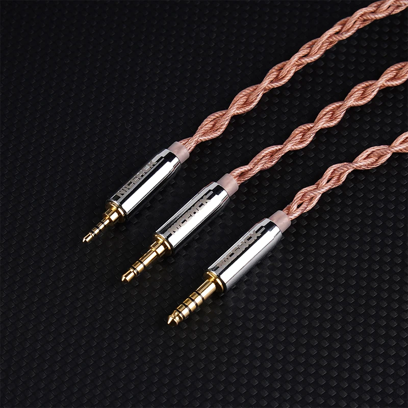 NiceHCK EarlOFC HIFI Audio Cable 5N OFC+5N Silver Plated OFC Earbud Replace Wire 3.5/2.5/4.4mm MMCX/2Pin for Oh10s  Phoenixcall