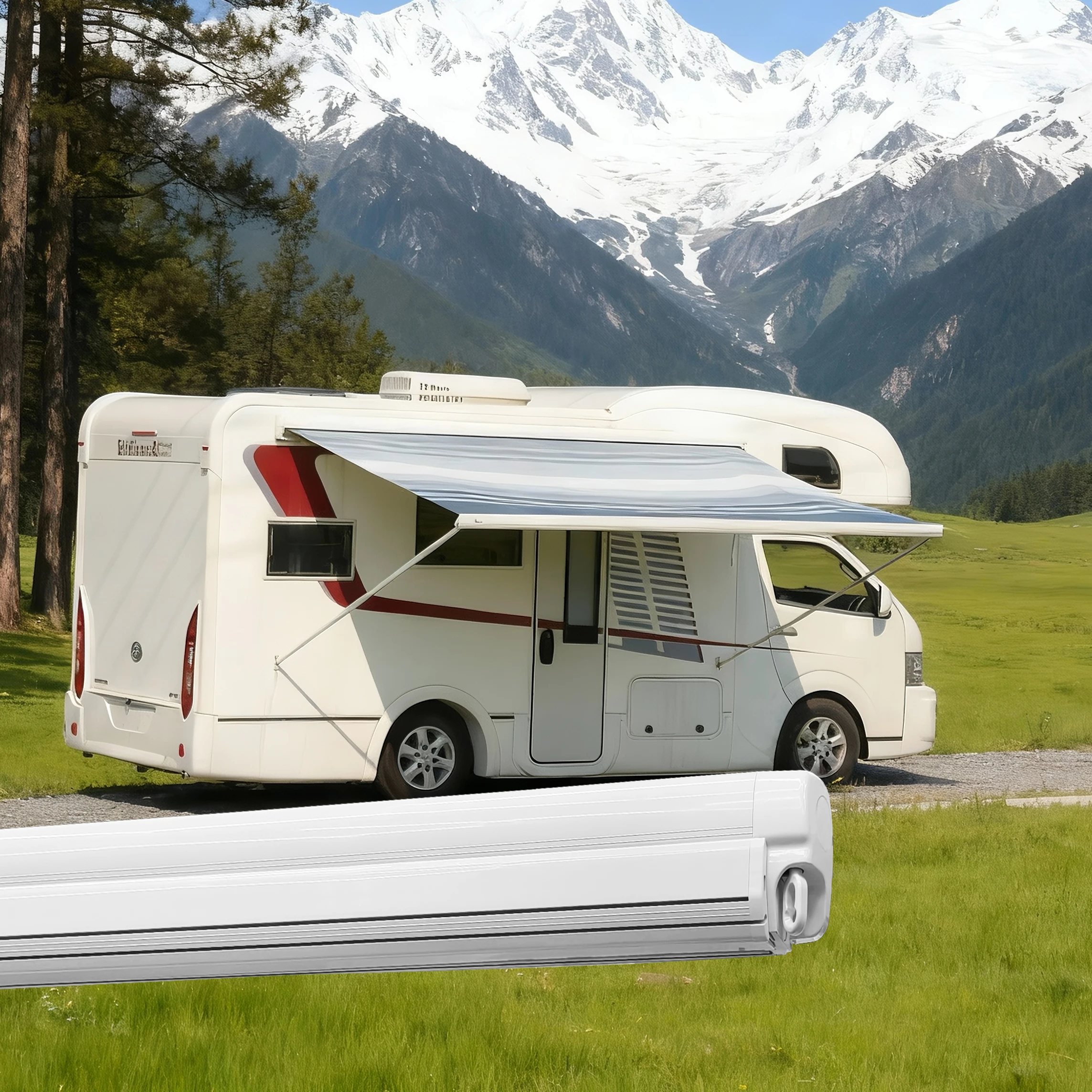 

Выдвижной всепогодный алюминиевый тент W5500 для караванов с защитой от УФ-излучения