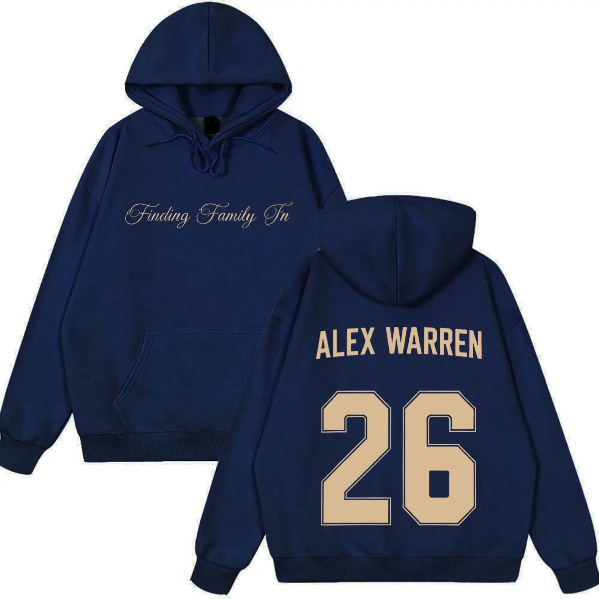 Alex Warren Finding Family on The Road 2026 World Tour Hoodie Men Women Fashion Sweatshirts Loose Casual Vintage Pullover Tops