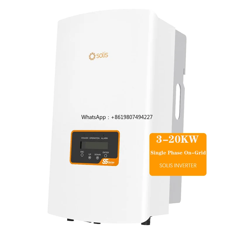 

Solis Inverter 5G 3 Phase on Grid 20KW 15KW 10KW 5KW Ongrid Solar Inverter With WiFi Model