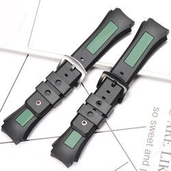 Black Rubber Band Watch Accessories For Gucci Strap YA137 Series Replacement Watchband Pin Buckle