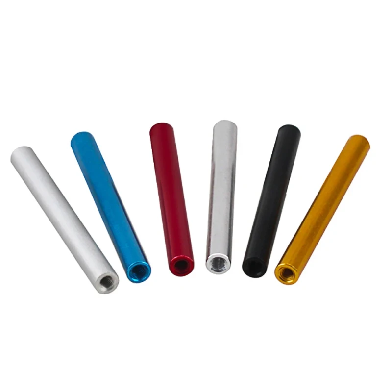 5Pcs M3 Aluminum Alloy Column Threaded Sleeve Rod Stud Round Connector Standoff Nut Drone Accessory Nuts L=6mm-100mm