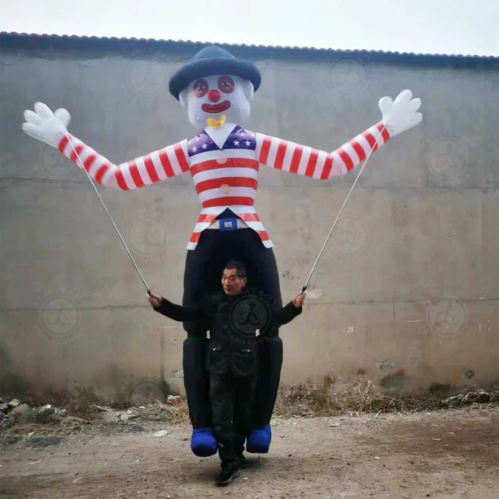 High quality inflatable circus prop clown puppet inflatable carnival parade puppet