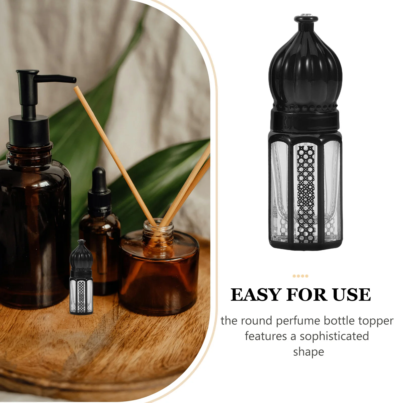 Bottiglie roll-on riutilizzabili da 4 pezzi da 3 ml Contenitore per sfere a rulli per olio essenziale in vetro Bottiglia secondaria per profumo da viaggio portatile