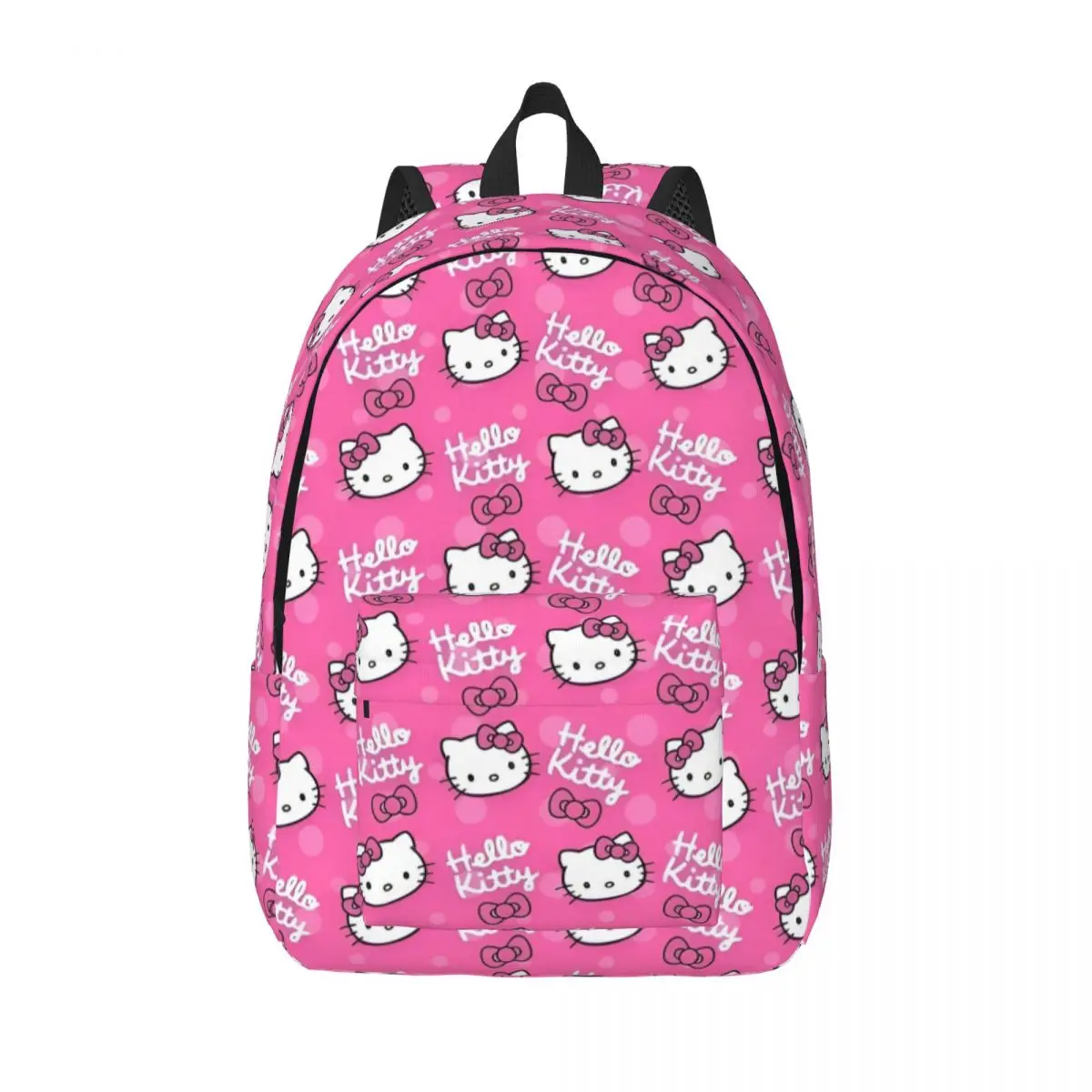 

Розовый мультфильм «Hello Kitty» для подростков, школьный рюкзак, холст, рюкзак, подарок для колледжа средней школы