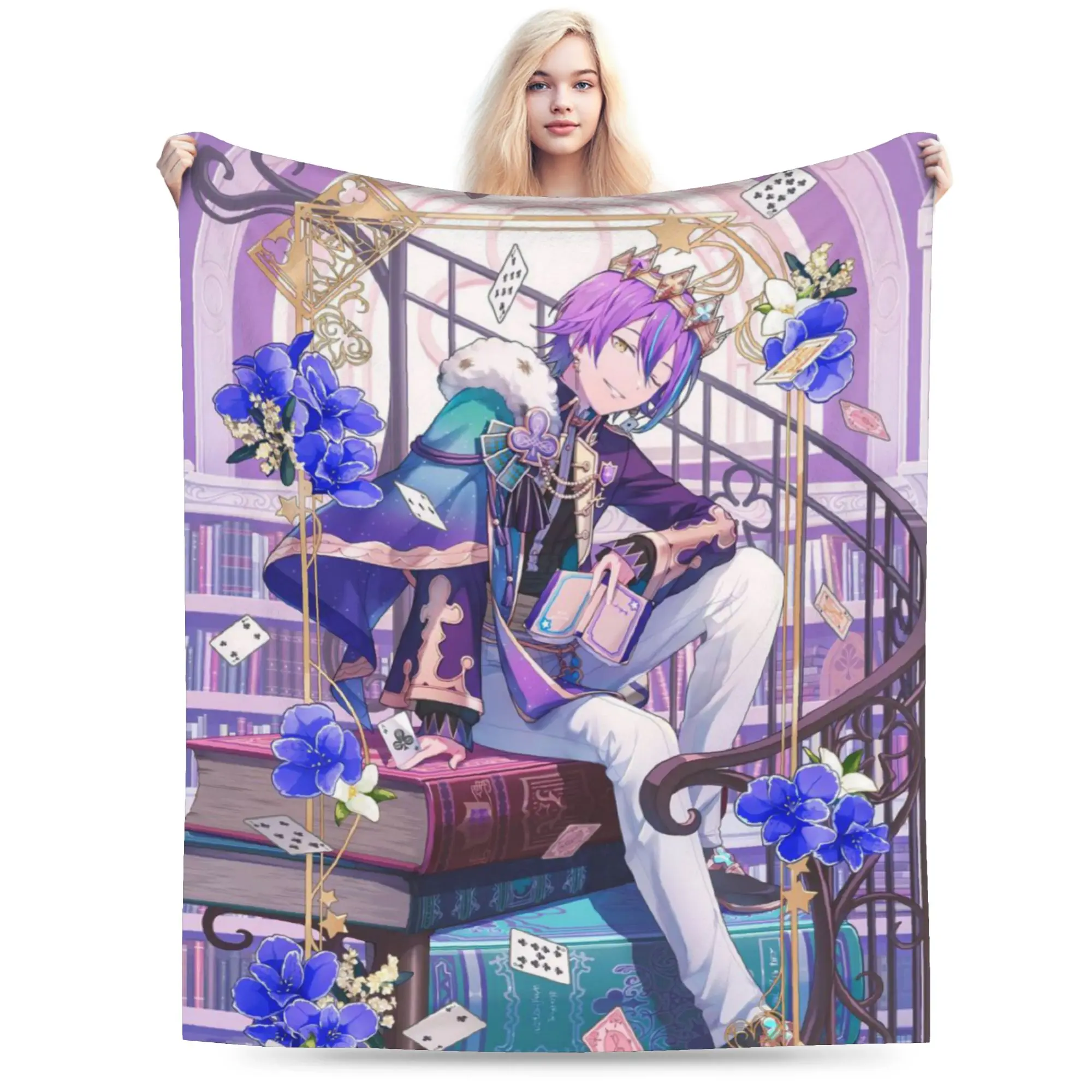 Rui Kamishiro Blanket Warm Cozy Fluffy Wonderlands x Showtime Throw Blankets for Bed 50x60 Inch Multiple Sizes Bedding Throws