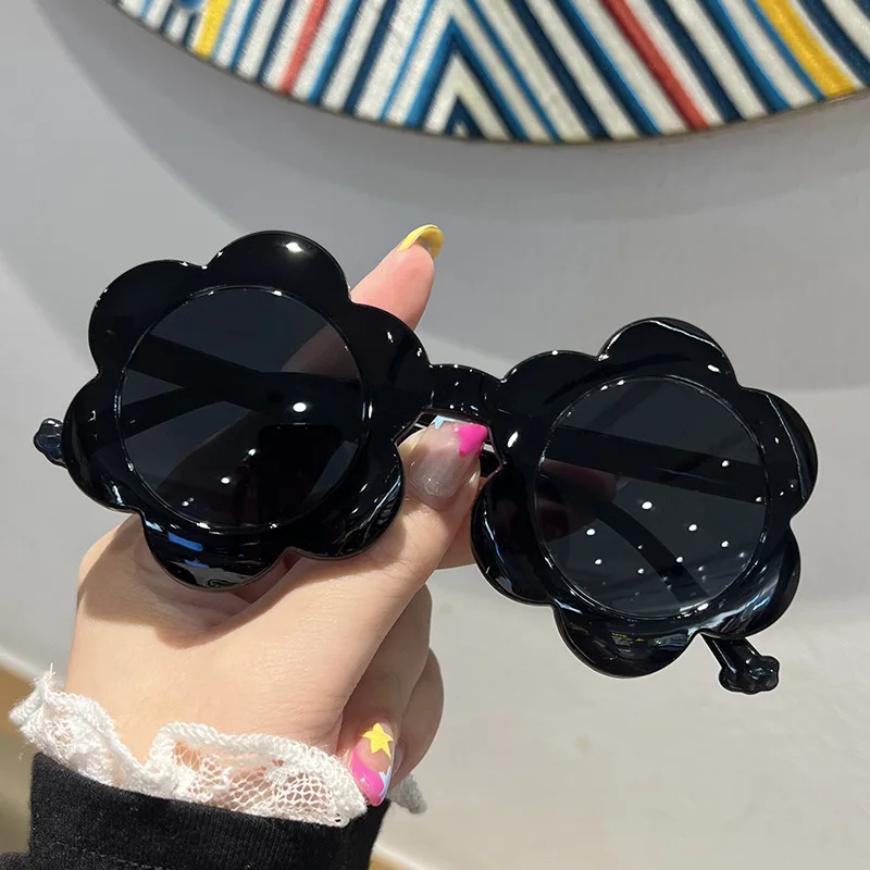 

New Children Cute Flower Sunglasses Fashion Boys Girls Kids Sun Protection Sunglasses Baby Shades Anti Glare Glasses