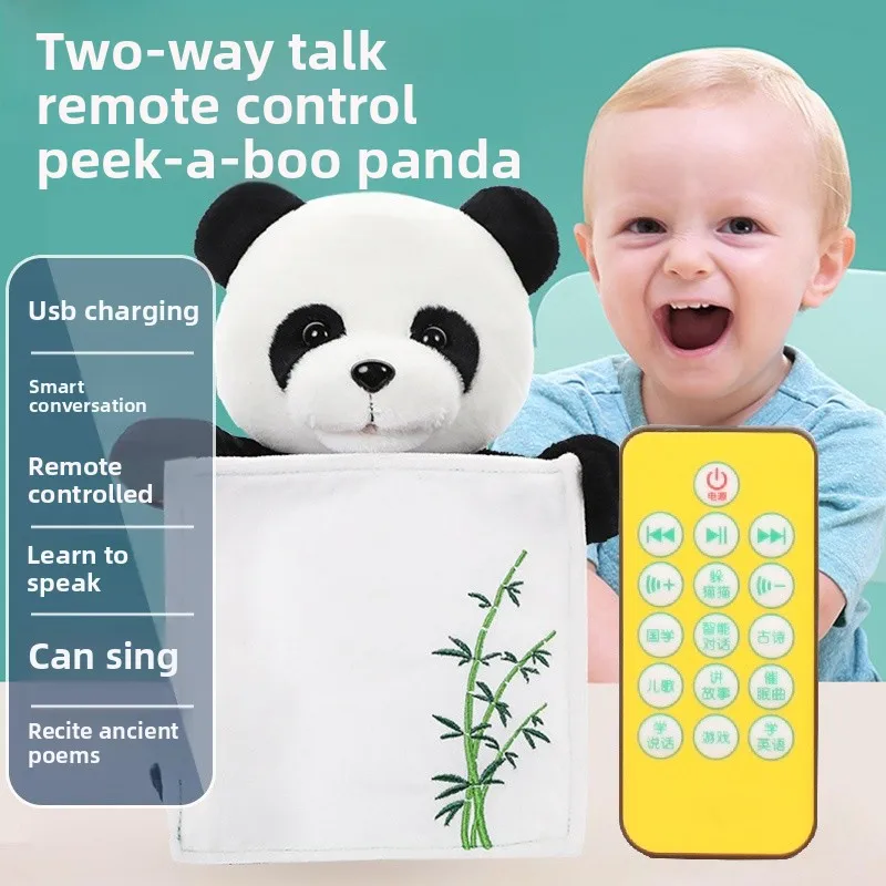 

Игрушка в хованке панды, стебли и поющие куклы для младенцев и малышей, интерактивные игрушки Plu для детей