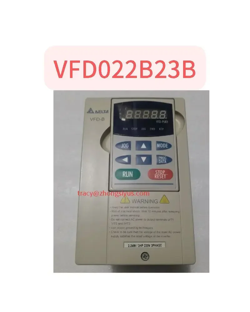 

Used inverter 2.2kw three-phase 220 input VFD022B23B, test function normal